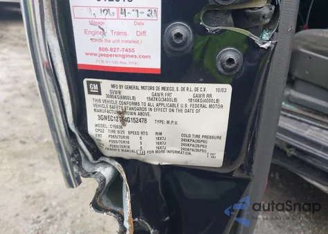 2004 Chevrolet Avalanche 1500 z USA, uszkodzony, nr VIN 3GNEC12T64G152478